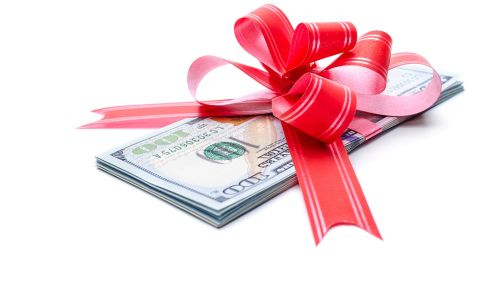 Cash wedding gift for honeymoon fund