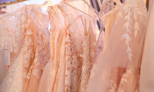Pink lace dresses 