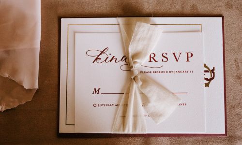 Wedding invitations with RSVP