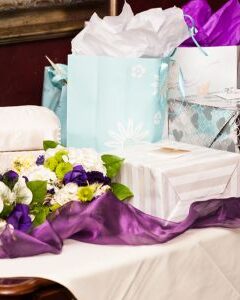 beautiful wedding gift table